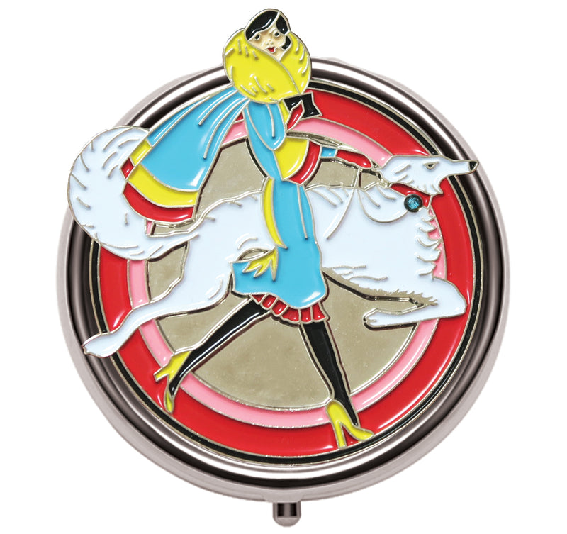 Lady and the Hound  - Enamel Lip Balm Compact