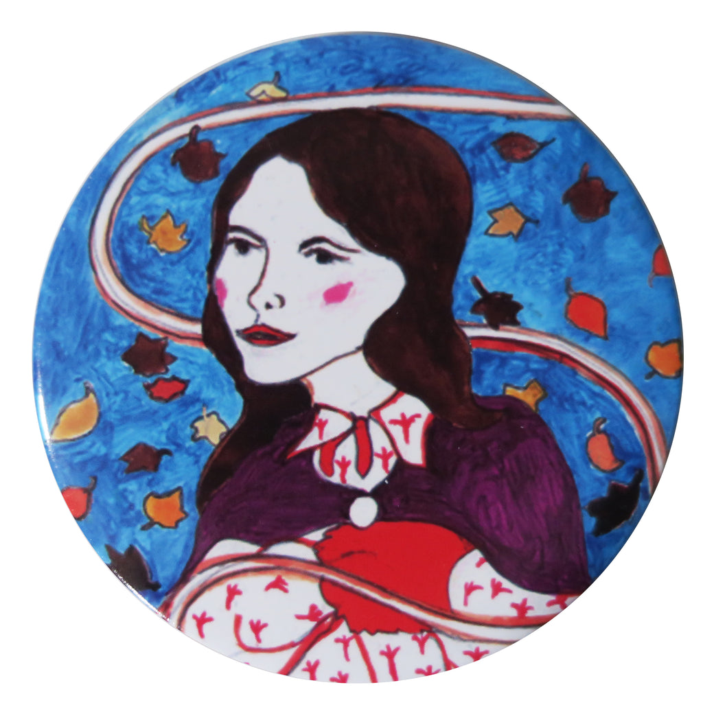 Folk Autumn Pocket Mirror - Andrea Garland