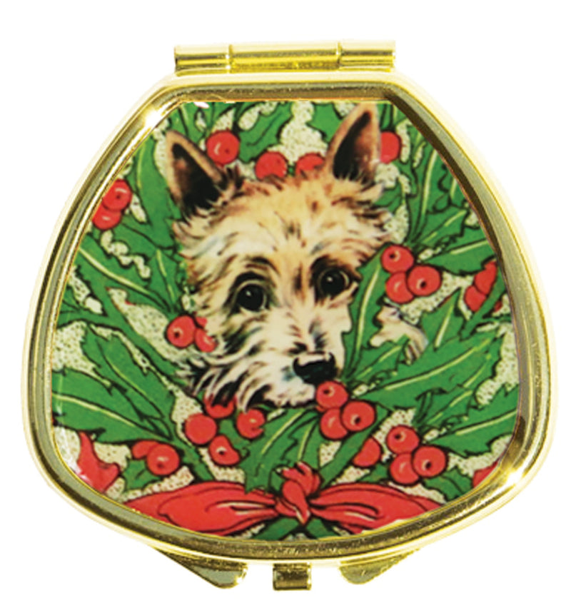 Hide and Seek Cairn Terrier in Holly - Lip Balm Compact - Andrea Garland