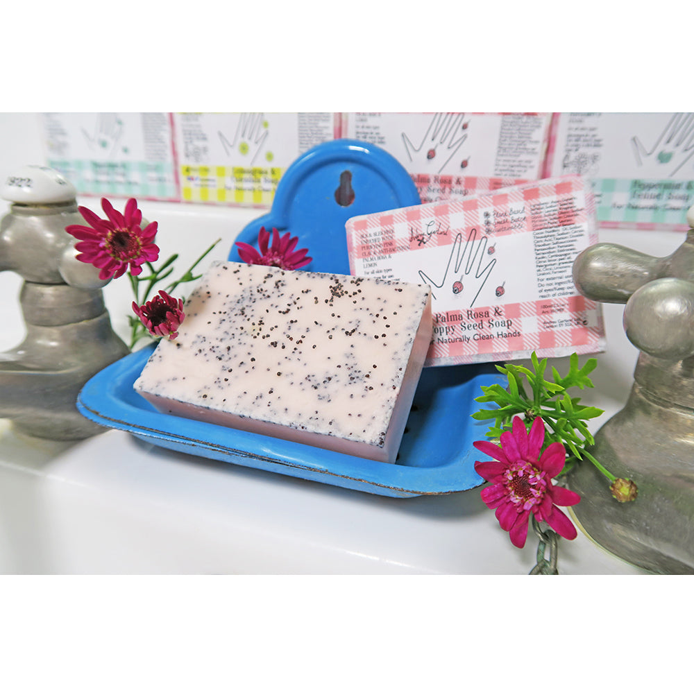 Palma Rosa and Poppy Seed Soap - Andrea Garland