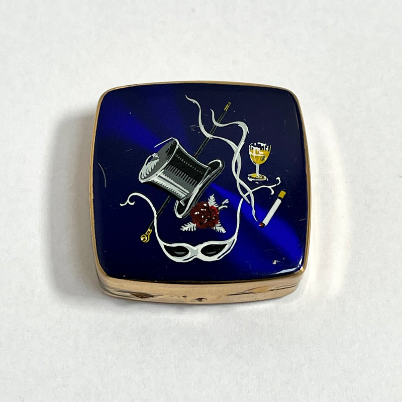 Vintage Pill Box with Lip Balm - Masked Ball Celebrations