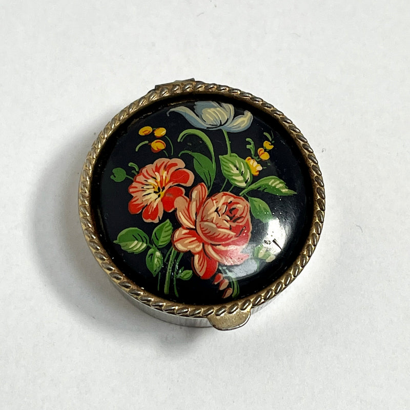 Vintage Pill Box with Lip Balm - Bright Florals