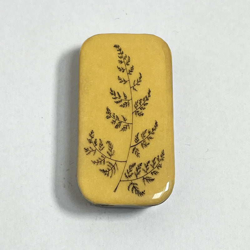 Vintage Pill Tin with Lip Balm - Pressed foliage