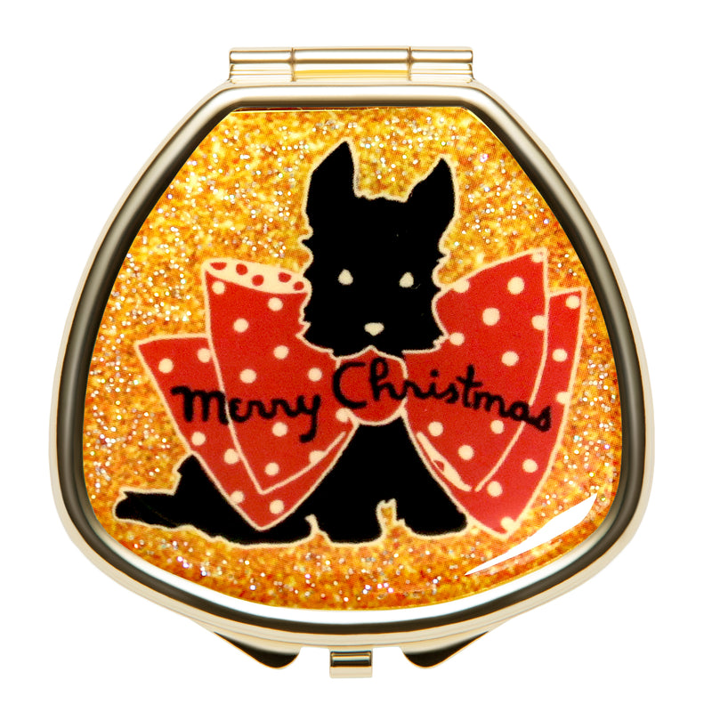 Give the dog a bow - Lip Balm Glitter Compact