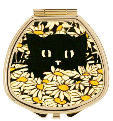Hide and Seek Kitty in Daisies - Lip Balm Compact - Andrea Garland