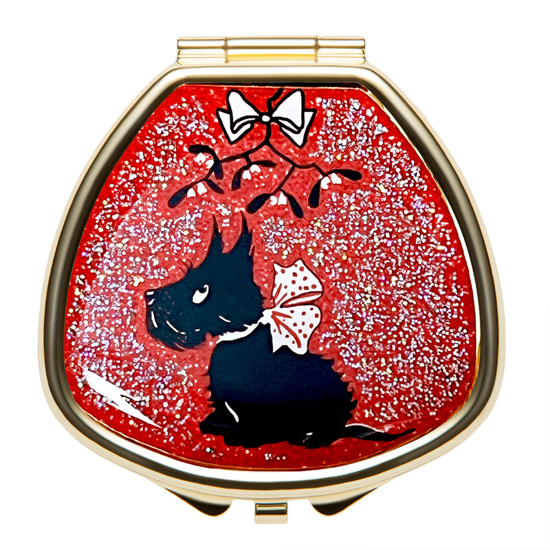 Mistletoe Pup - Lip Balm Glitter Compact