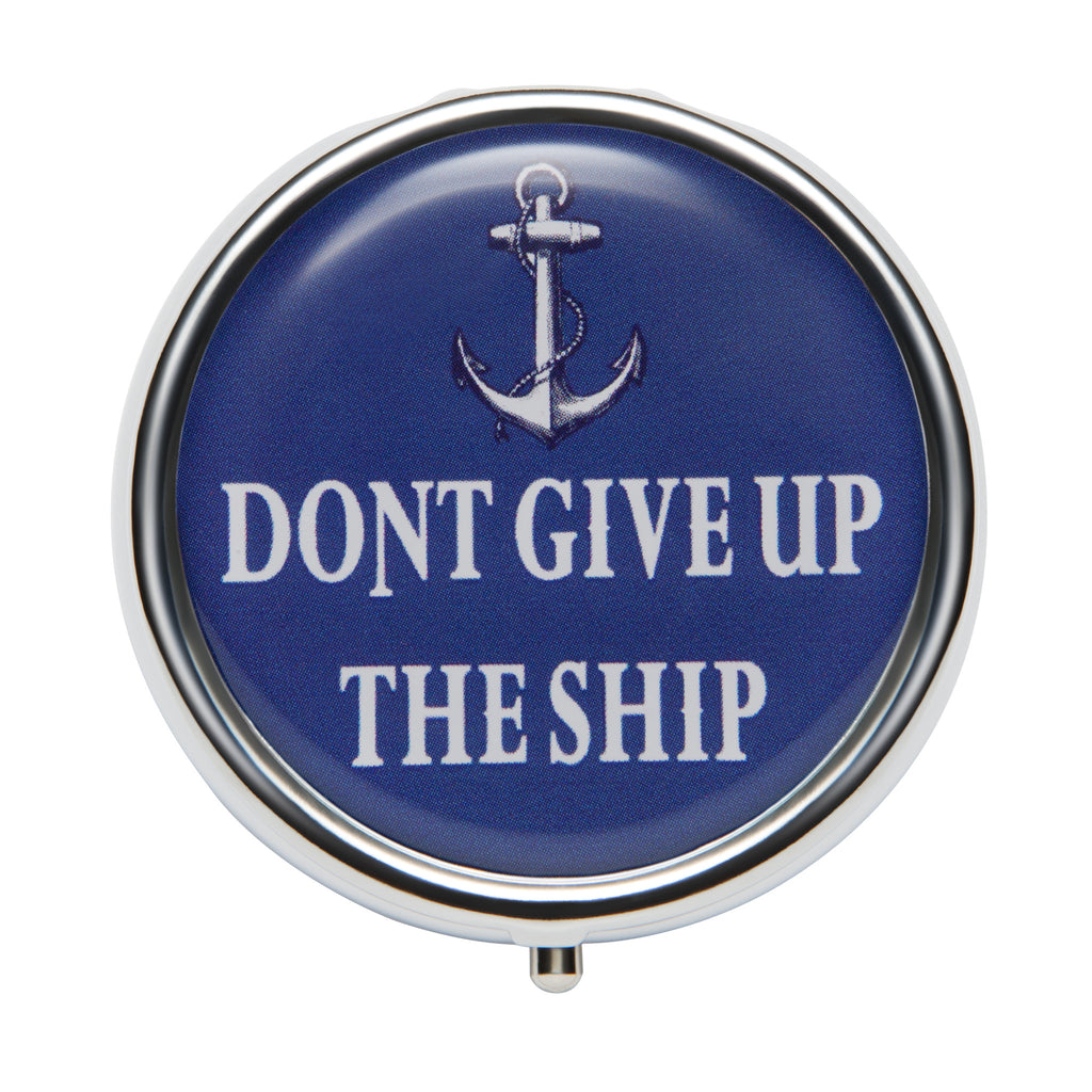 Don't Give Up the Ship - Lip Balm Compact - refillable lip balm, eco lip balm, vegan lip balm, vintage lip balm, no waste lip balm, sustainable beauty, vintage inspired lip balm, lip balm compact, refill, cruelty free, handmade lip balm, small batch lip balm, vintage, Andrea Garland