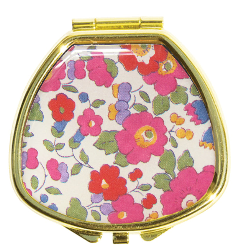Liberty Print Lip Balm Compact - Betsy - Andrea Garland, refillable lip balm, eco lip balm, vegan lip balm, vintage lip balm, no waste lip balm, sustainable beauty, vintage inspired lip balm, lip balm compact, refill, cruelty free, handmade lip balm, small batch lip balm, vintage, Andrea Garland