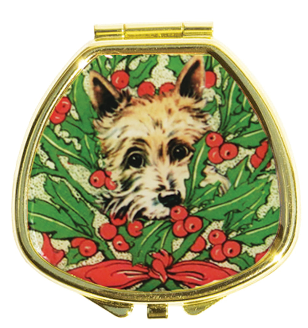 Hide and Seek Cairn Terrier in Holly - Lip Balm Compact - Andrea Garland