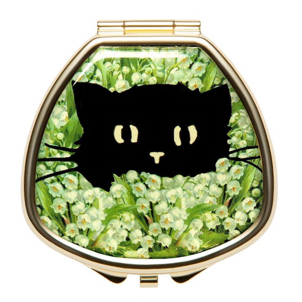 Lily of Valley, Muguet, May Bell,  black cat, kitty cat, lip balm, lip gloss, best lip gloss, vegan lip balm, vintage lip balm, 