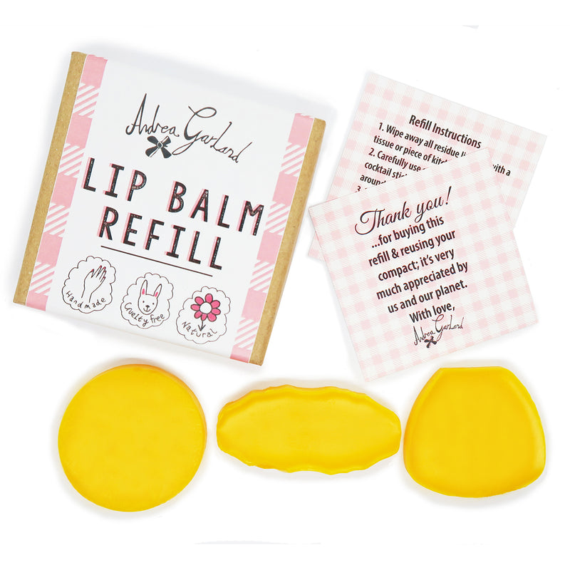 refillable lip balm, eco lip balm, vegan lip balm, vintage lip balm, no waste lip balm, sustainable beauty, vintage inspired lip balm, lip balm compact, refill, cruelty free, handmade lip balm, small batch lip balm, vintage, Andrea Garland