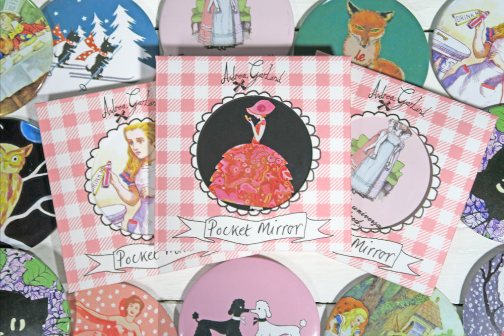 Dainty Dinah Pocket Mirror - Andrea Garland