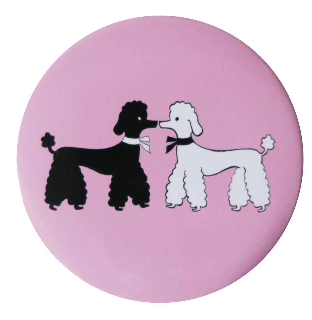 Poodles Pocket Mirror - Andrea Garland